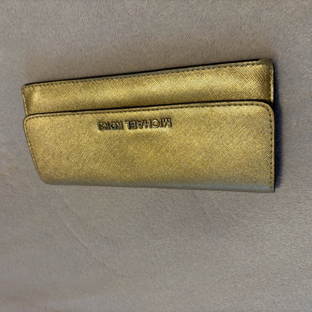 Michael Kors Metallic Gold Wallet